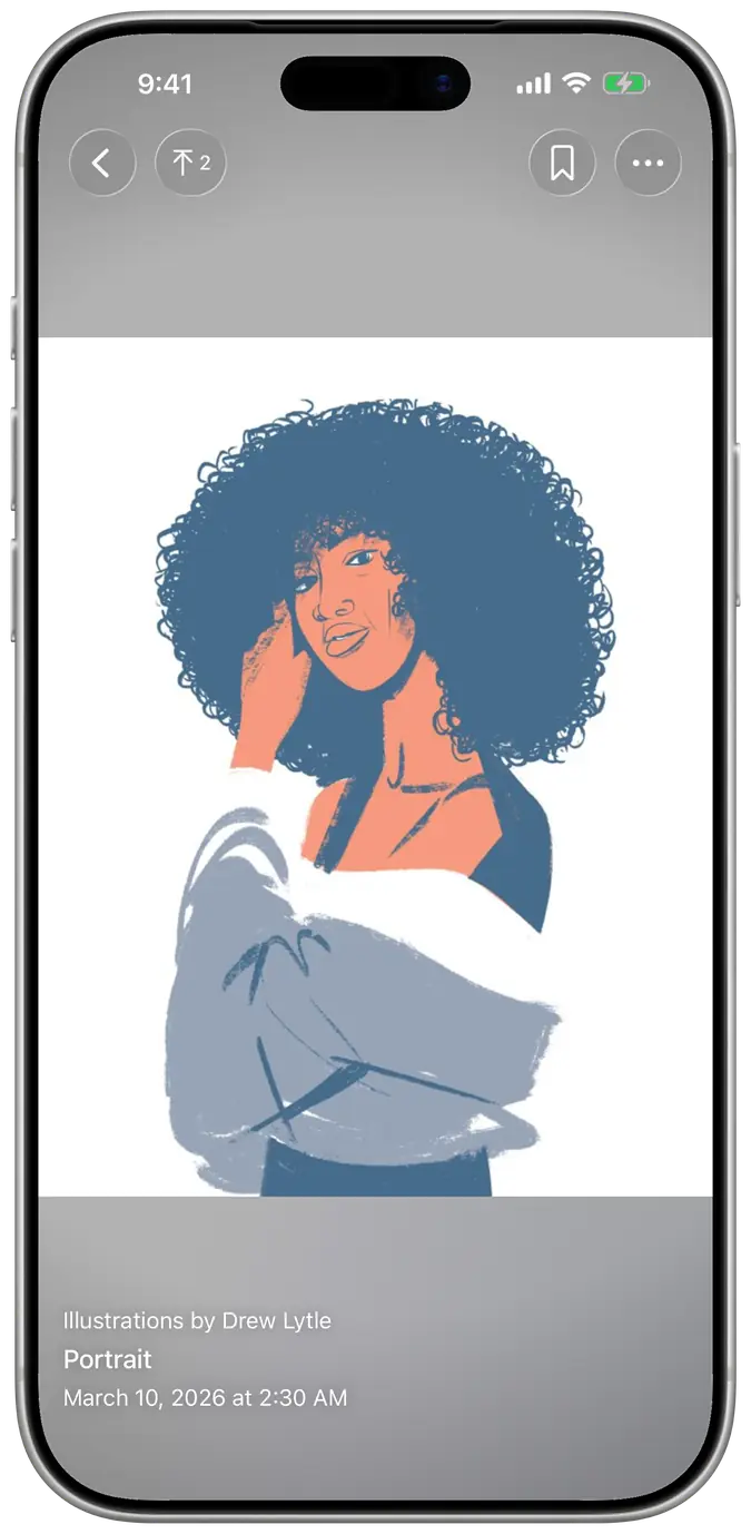 LightWatch running on iPhone, showing a focus gallery